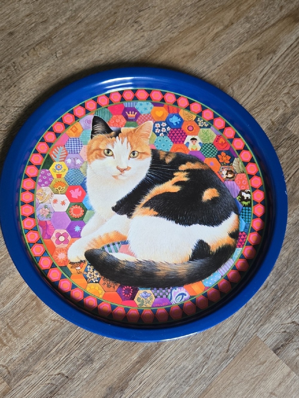 Vintage 1988 Cat Serving Tray